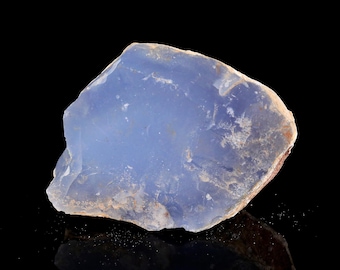 4.3” Natural Blue Chalcedony Gemstone Crystal Rough Stone, Healing Stone for Home Decor,Reiki Stone, Stone for Jewelry Making