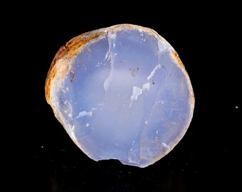 3.3” Natural Blue Chalcedony Gemstone Crystal Rough Stone, Healing Stone for Home Decor,Reiki Stone, Stone for Jewelry Making