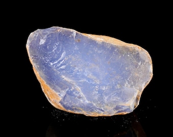 4.7” Natural Blue Chalcedony Gemstone Crystal Rough Stone, Healing Stone for Home Decor,Reiki Stone, Stone for Jewelry Making