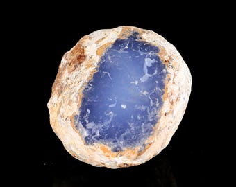 5.0” Natural Blue Chalcedony Gemstone Crystal Rough Stone, Healing Stone for Home Decor,Reiki Stone, Stone for Jewelry Making
