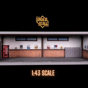 1:43 scale diorama garage