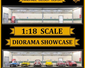 Diorama Parking Lot 1:18 Scale Car Showcase - Model Display
