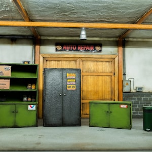 1 18 Diorama Garage Accessories  All in one Pack