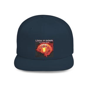 Lock It Down Snapback Hat | Focus Commit Execute | Motivational Gym Cap | Fearless Focus Apparel | Discipline Over Distraction | image 5