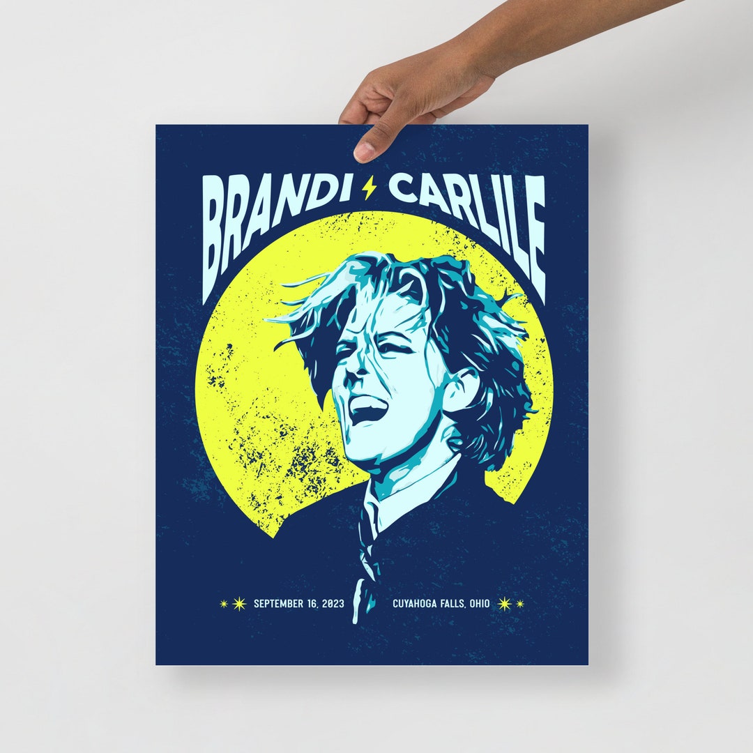 Brandi Carlile Poster Cuyahoga Falls, OH Concert Commemorative Digital