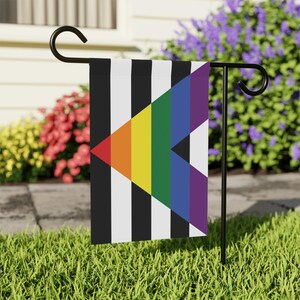LGBTQ+ Ally Gartenbanner, LGBTQ+ Regenbogen Dekorative Yard Flagge, LGBT Unterstützung Hausbanner, LGBTQ Pride Dekoration, Dekor, LGBT Geschenk, Pride Flagge