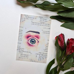 Postal de ojos (4 x 6 pulgadas) / impresión de collage
