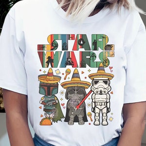 Camiseta vintage de Disney Star Wars a juego del Cinco de Mayo / Camiseta divertida de Darth Vader Stormtrooper / Camiseta Galaxy'S Edge / Viaje a Disneyland