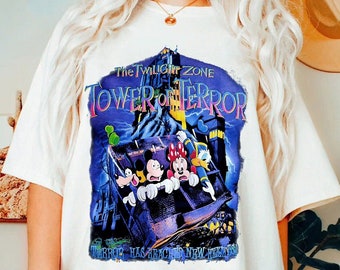 Retro Mickey And Friends Tower Of Terror Shirt | Hollywood Studios Tshirt | The Magic Kingdom | Disneyland Family Halloween Trip Tee