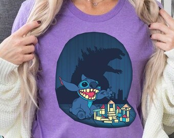 Funny Disney Stitch Custom Monster Shirt | Cute Stitch Est 2002 T-Shirt | Wdw Magic Kingdom Tee | Disneyland WDW Trip Family Outfits