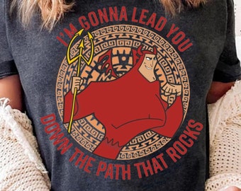 Retro Kronk Devil Lead You Down The Path That Rocks Shirt | Disney The Emperor'S New Groove T-shirt | Walt Disney World Tee |Disneyland Trip
