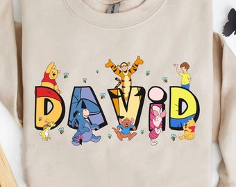 Custom Name Winnie The Pooh Shirt | Wdw Magic Kingdom T-Shirt | Personalized Disney Eeyore Piglet Tigger Matching Tee | WDW Family Outfit