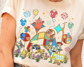 Camiseta divertida de Disney Pixar Fest 2026 / Monster Inc., Toy Story Land, Intensa-Mente / Camiseta de fiesta de Pixar Pals Playtime / Viaje familiar a Disneyland