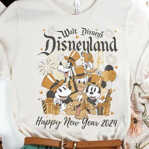 Disney Happy New Year 2025 Shirt | Mickey And Friends Disney Trip 2025 Tshirt | Wdw Disneyland Family Tee | Disneyland Holiday Trip Gift
