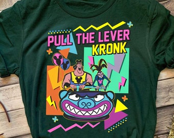 Retro 90S Disney The Emperor&#39;S New Groove Shirt | Funny Yzma And Kronk Pull The Lever T-Shirt | Disneyland Family Matching Tee