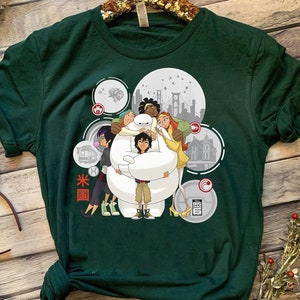 Retro Disney Big Hero 6 Shirt | Hello I&#39;M Baymax T-Shirt | Vintage Baymax And Cat Tee | Disneyland Trip Family Outfits, WDW Magic Kingdom