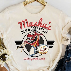Retro Disney Mulan Sweatshirt | Mushu&#39;S Bed And Breakfast Poster T-shirt | Disneyland Vacation Tee | Disneyland Trip Outfits