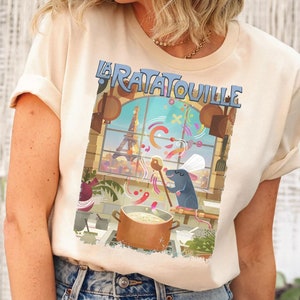 Retro Ratatouille Frame Poster Shirt | Vintage Disney Remy T-Shirt | Anyone Can Cook, Disney Pixar Tee | Disneyland Family Trip Gift