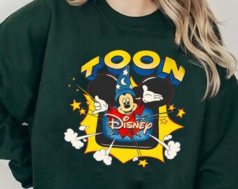 Retro Disney Mickey Sorcerer Shirt | Disney Fantasia Toon T-shirt | Mickey Magic Wizard Tee Disney Gift | WDW Outfits