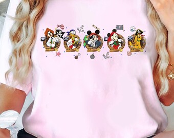 Maglietta Disney Pirata Topolino e i suoi amici / Maglietta Yo Ho Yo Ho A Pirate'S Life For Me / Crociera per famiglie Disney, Pirati dei Caraibi