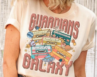 Vintage Hüter Der Galaxie Tshirt | Galactic Guardians T-Shirt | Lustiges Star Lord Tee | Avengers Team-Shirt | Disney Familienurlaub
