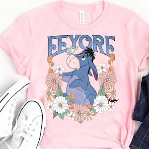 Vintage Disney Eeyore Sweatshirt | Eeyore Winnie The Pooh T-shirt | Disney Eeyore Floral Tee | Disneyland Trip Shirt
