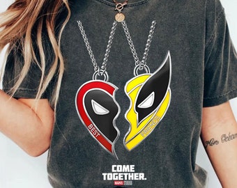 Funny Marvel Deadpool And Wolverine Shirt | Deadpool Wolverine Logo Come Together TShirt | Marvel Couple Tee | MCU Fan Gift, Deadpool LFG