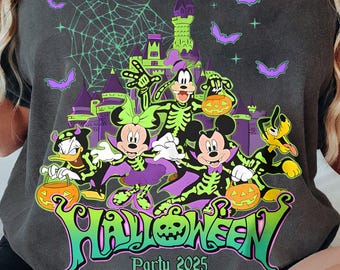 Vintage Disney Halloween Shirt | Mickey And Friends Halloween Party 2026 Tshirt | Trick or Treat | Mickey's Not So Scary Halloween Party
