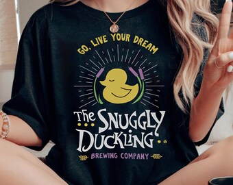 Funny The Snuggly Duckling Go Live Your Dream Shirt | Vintage Disney Tangled Rapunzel Princess T-Shirt | Wdw Magic Kingdom Family Trip Tee