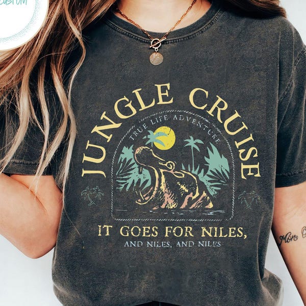 Disney Adventureland Jungle Cruise Shirt | Disney Angry Hippos Tshirt | WDW Disneyland Family Trip 2026 | Disneyworld Riverboat Cruise