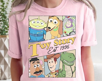 Camiseta de grupo con personajes de Toy Story de Disney Pixar / Camiseta divertida de Woody y Buzz Lightyear / Camiseta de Magic Kingdom / Conjuntos familiares para el viaje a Disneyland WDW