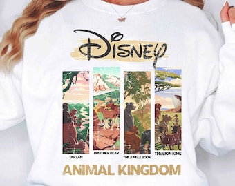 Disney König der Löwen Vintage Shirt | Lustiges Simba Timon Pumbaa T-Shirt | Wdw Magic Kingdom Tee | Disneyland Reise Familienoutfits, Tierkönigreich