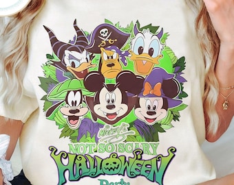 Mickey'S Not So Scary Halloween Party 2026 Shirt | Mickey And Friends Halloween Custom Tshirt | Disneyland Halloween Family Holiday Trip