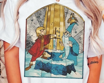Retro Arthur And Merlin Shirt | The Sword In The Stone T-shirt | Funny Disney Tee | Disneyland Trip Outfits | Disney Birthday