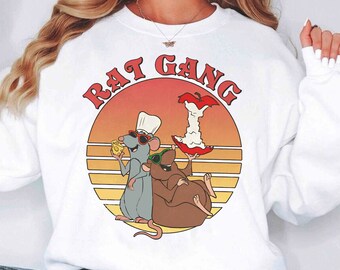 Vintage Disney Ratatouille Anyone Can Cook Shirt | Funny Remy Chef And Emile Rat Gang T-Shirt | Magic Kingdom Tee | Hollywood Studios Trip