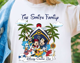 Custom Name Disney Family Cruise Shirt | Disney Cruise 2024 T-Shirt | Personalized Disney Squad Matching Tee | Disneyland Trip Shirts