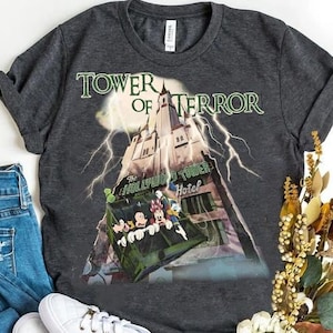 Vintage Disney Halloween Tower Of Terror Shirt | Mickey And Friends T-Shirt | The Hollywood Tower Tee | WDW Disneyland Girl Trip Matching