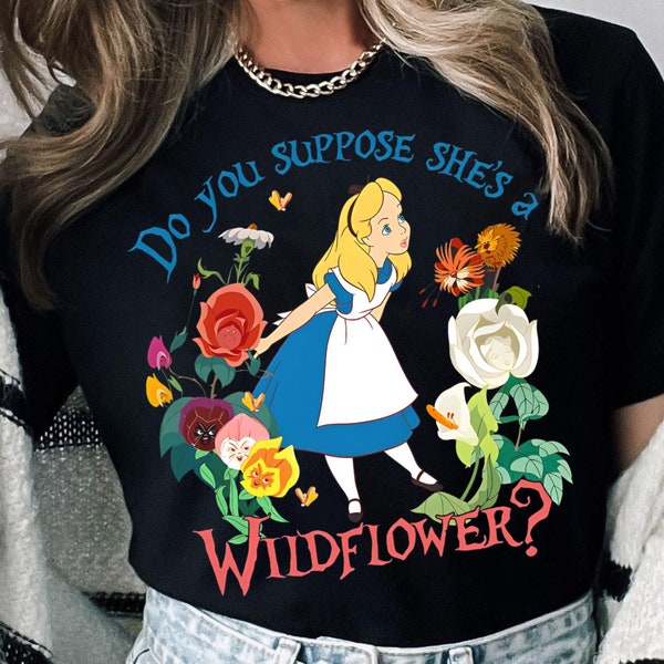 Sudadera retro de Alicia en el País de las Maravillas de Disney / Camiseta de la Princesa Alicia de Disney / Camiseta del Reino Mágico / Camiseta de viaje a Disneyland