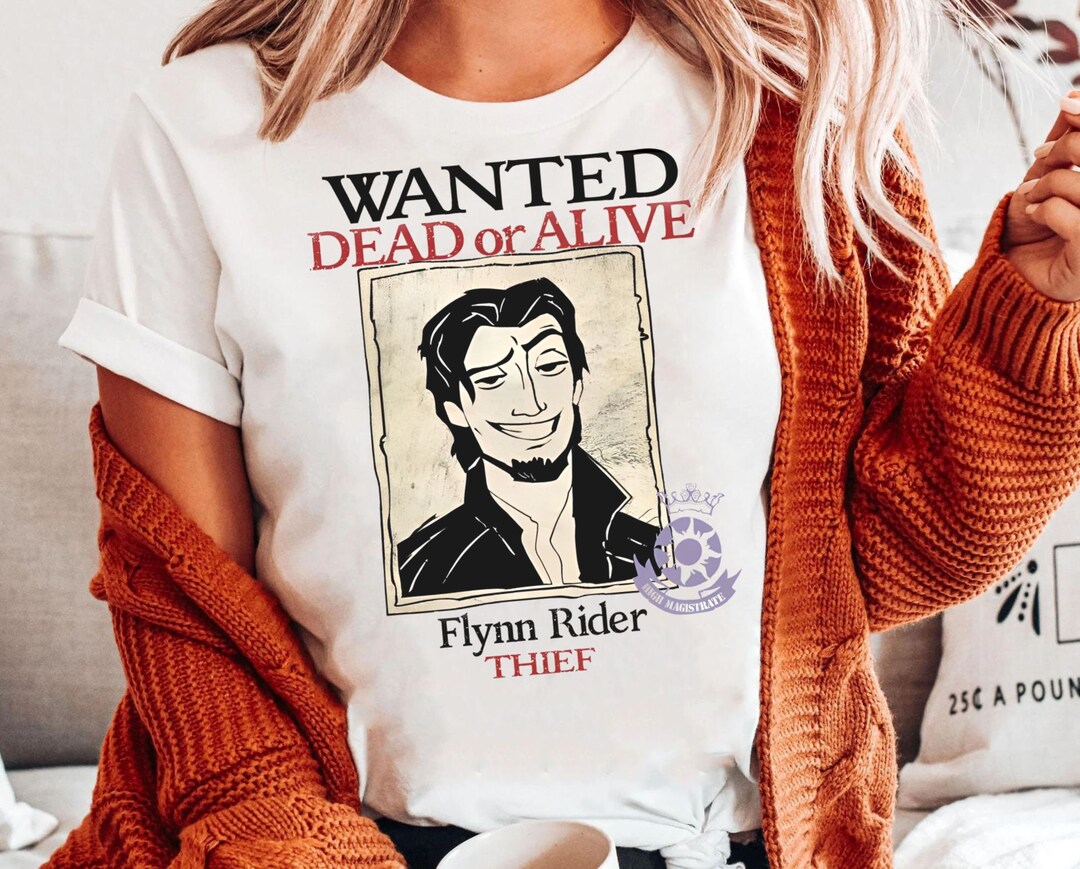 Disney Tangled Funny Wanted Dead or Alive Sweatshirt | Retro Flynn ...