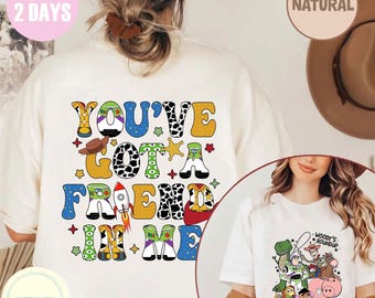 Camiseta de Toy Story: "Tienes un amigo en mí", camiseta de Toy Story, Toy Story 2026, camiseta de Disney Toy Story, camiseta de Disneyworld, camiseta de Buzz Lightyear