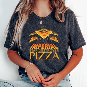 Retro Disney Star Wars Shirt | Imperial Star Destroyer Pizza T-shirt | Galaxy&#39;S Edge | Star Wars Day Tee | Star Wars Celebration