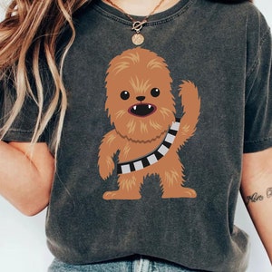 Camiseta retro de Disney Star Wars / Camiseta de dibujos animados de Chewbacca Cutie Chewie / Galaxy'S Edge / Camiseta del Día de Star Wars / Celebración de Star Wars