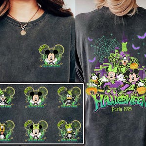 Custom Disney Halloween Shirt | Mickey And Friends Halloween Party 2025 Tshirt | Trick or Treat | Mickey&#39;s Not So Scary Halloween Party