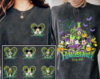 Custom Disney Halloween Shirt | Mickey And Friends Halloween Party 2026 Tshirt | Trick or Treat | Mickey's Not So Scary Halloween Party