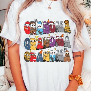 Retro Disney Cars Movie Grandma Shirt | Funny Ightning Mcqueen And Tow Mater T-Shirt | Gift Tee | Disneyland Family Outfits