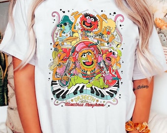 Sudadera retro de Disney Muppets Show / Camiseta de The Electric Mayhem / Camiseta a juego familiar de Disney / Camiseta de viaje a Disneyland