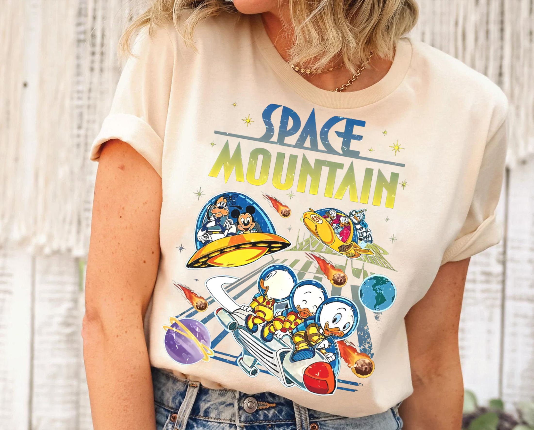 レトロ90年代 スペースマウンテン スウェットシャツ | ヴィンテージ 