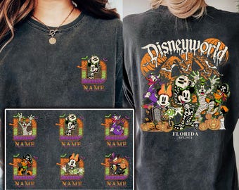 Custom Disneyworld Est 1971 Halloween Shirt | Mickey And Friends Halloween Tshirt | Disneyland Magic Kingdom Family Holiday 2026 Trip