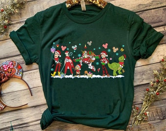 Retro Toy Story Weihnachten Sweatshirt | Toy Story Weihnachten Passendes T-Shirt | Disney Weihnachten Familienausflug T-Shirt | Disney inspiriert Geschenk