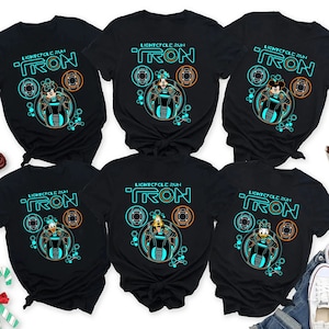 Disney Mickey Mouse Tron Lightcycle Run Ride Retro Shirt | Mickey & Friends T-Shirt | Wdw Magic Kingdom Tee | Disneyland Trip Family Outfits